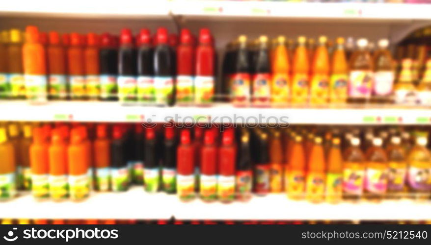 in iran abstract supermarket blurred like lifestale concept and consumer products