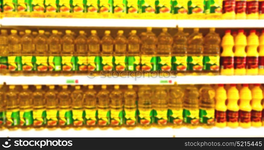 in iran abstract supermarket blurred like lifestale concept and consumer products