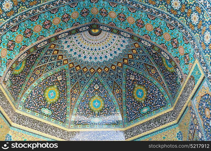 in iran abstract texture of the religion architecture mosque roof persian history