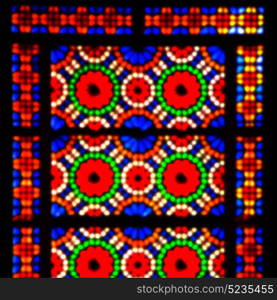 in iran blur colors from the windows the old mosque traditional scenic light