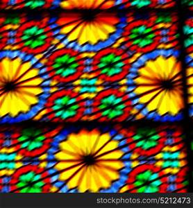 in iran blur colors from the windows the olf mosque traditional scenic light