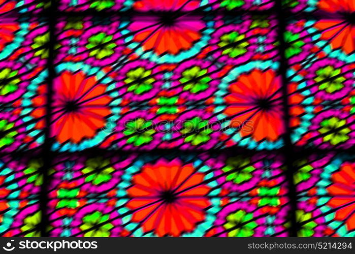 in iran blur colors from the windows the olf mosque traditional scenic light