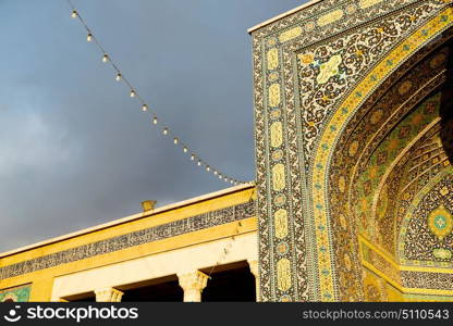 in iran blur islamic mausoleum old architecture mosque mosaic