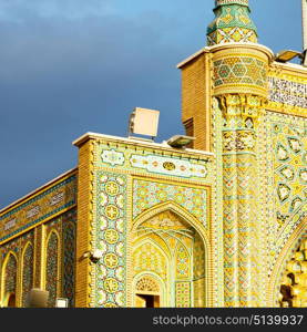 in iran blur islamic mausoleum old architecture mosque mosaic