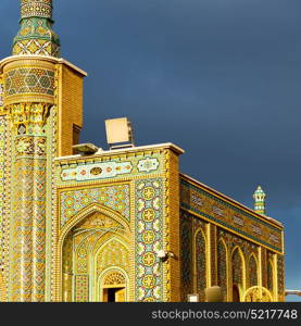 in iran blur islamic mausoleum old architecture mosque mosaic