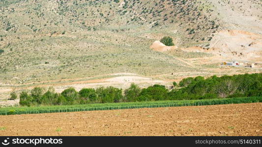 in iran blur mountain and landscape from the window of a car