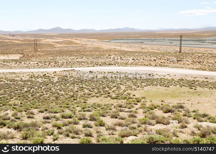 in iran blur mountain and landscape from the window of a car