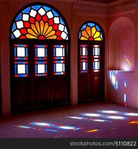 in iran colors from the windows the olf mosque traditional scenic light