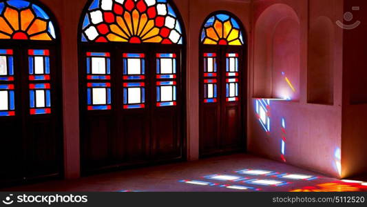 in iran colors from the windows the olf mosque traditional scenic light