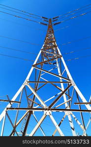 in iran electrical pylon in the clear sky energy and generation danger structure