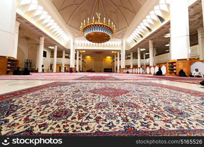 in iran inside the old antique mosque with glass and mirror traditional islam architecture