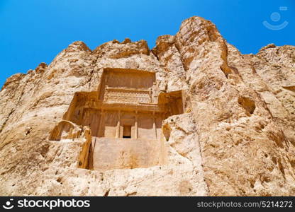 in iran near persepolis the old ruins historical destination monuments and ruin