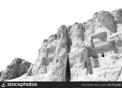 in iran near persepolis the old ruins historical destination monuments and ruin