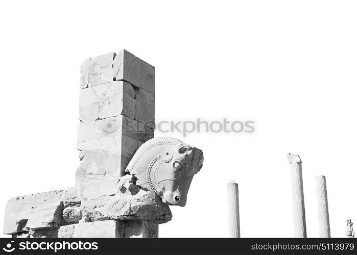 in iran persepolis the old ruins historical destination monuments and ruin