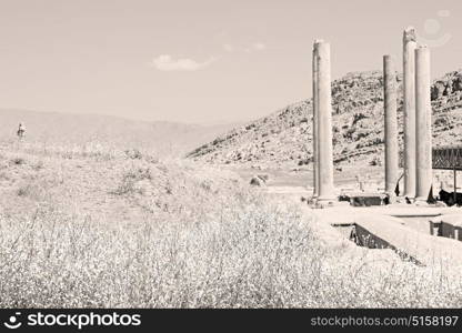 in iran persepolis the old ruins historical destination monuments and ruin