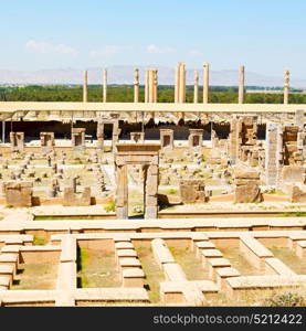 in iran persepolis the old ruins historical destination monuments and ruin