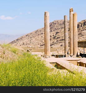 in iran persepolis the old ruins historical destination monuments and ruin