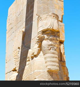 in iran persepolis the old ruins historical destination monuments and ruin