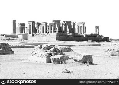 in iran persepolis the old ruins historical destination monuments and ruin