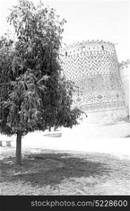 in iran shiraz the old castle city defensive architecture near a garden
