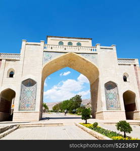 in iran shiraz the old gate arch historic entrance for the old city and nature flower