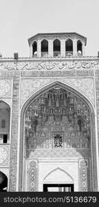 in iran the old mosque and traditional wall tile incision near minaret