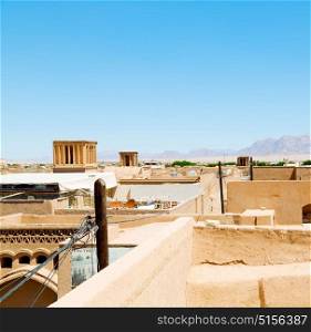 in iran the roof from yazd antique construction and history