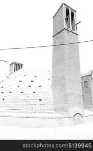 in iran yazd the old wind tower construction used to frozen water and ice