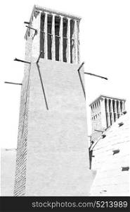 in iran yazd the old wind tower construction used to frozen water and ice
