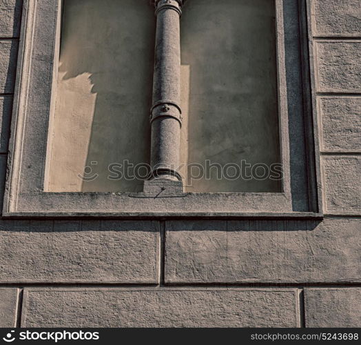 in italy antique historical medieval decoration wall and window