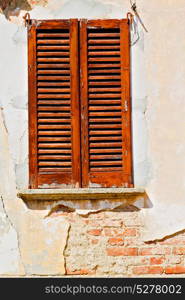 in italy europe old architecture and venetian blind wall