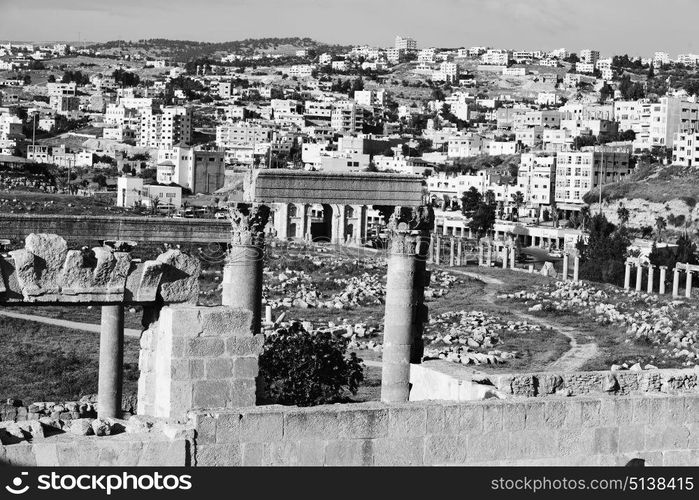 in jerash jordan the antique archeological site classical heritage for tourist