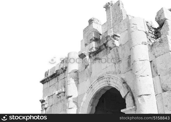 in jerash jordan the antique archeological site classical heritage for tourist