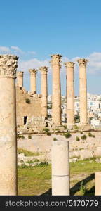 in jerash jordan the antique archeological site classical heritage for tourist