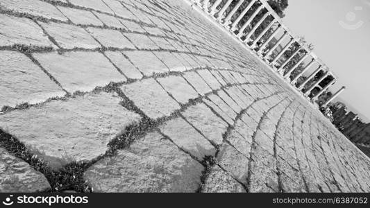 in jerash jordan the antique archeological site classical heritage for tourist