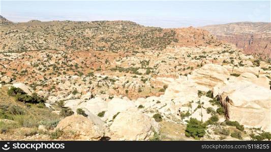 in jordan the scenic valley of dana natural reserve for walking