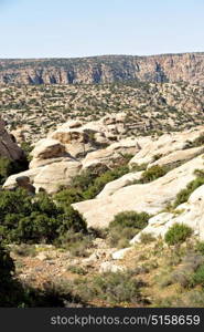 in jordan the scenic valley of dana natural reserve for walking