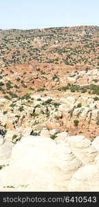 in jordan the scenic valley of dana natural reserve for walking