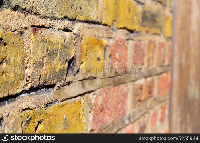 in london abstract texture of a ancien wall and ruined brick