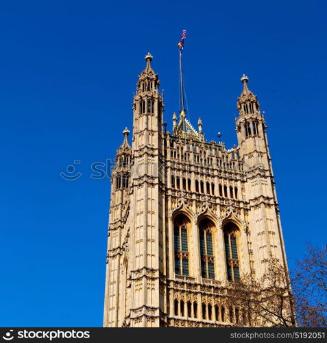 in london old historical parliament glass window structure and sky