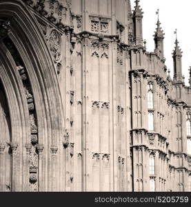 in london old historical parliament glass window structure and sky