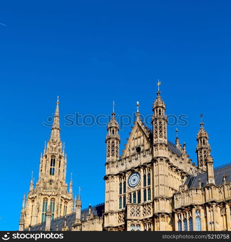 in london old historical parliament glass window structure and sky