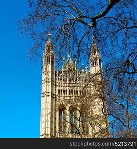 in london old historical parliament glass window structure and sky