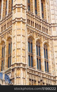 in london old historical parliament glass window structure and terrace