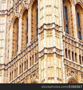 in london old historical parliament glass window structure and terrace