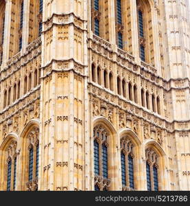 in london old historical parliament glass window structure and terrace