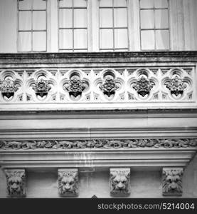 in london old historical parliament glass window structure and terrace