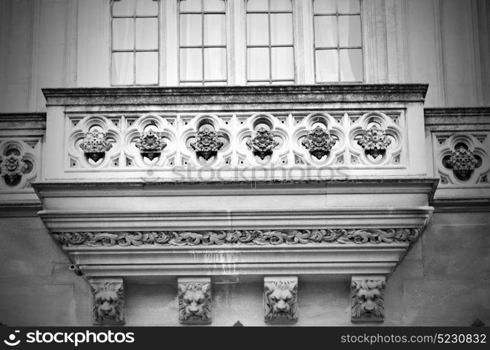 in london old historical parliament glass window structure and terrace