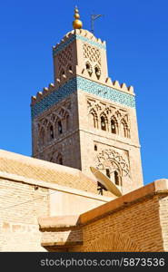 in maroc africa minaret and the blue sky