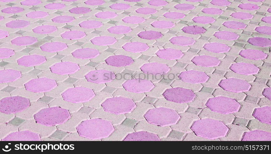 in oman abstract pavement in the old steet and colors